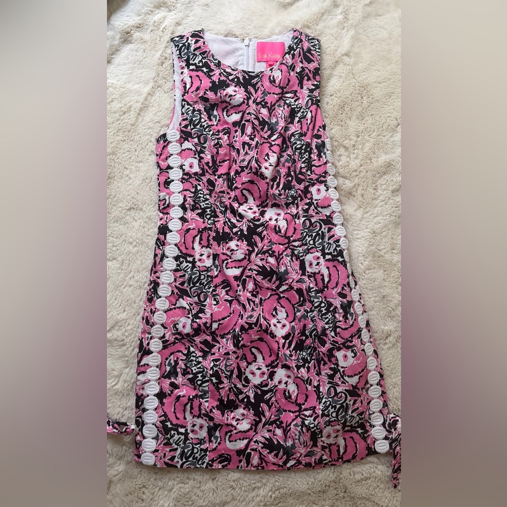 Lilly Pulitzer Mila Shift Dress “Hanging With My Boo” Print